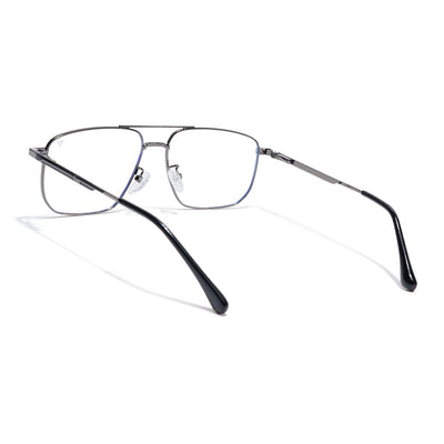 Voyage Grey Wayfarer Clip-On Eyeglasses for Men & Women (CL204FMG8599)