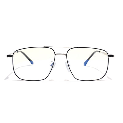 Voyage Silver Wayfarer Clip-On Eyeglasses for Men & Women (CL204FMG8600)