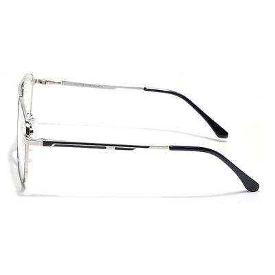 Voyage Silver Wayfarer Clip-On Eyeglasses for Men & Women (CL204FMG8600)