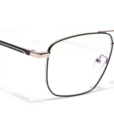 Voyage Golden Wayfarer Clip-On Eyeglasses for Men & Women (CL204FMG8601)