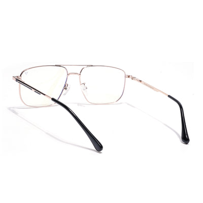 Voyage Golden Wayfarer Clip-On Eyeglasses for Men & Women (CL204FMG8601)