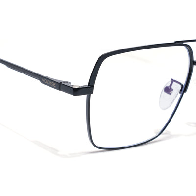 Voyage Black Wayfarer Clip-On Eyeglasses for Men & Women (CL209FMG8590)
