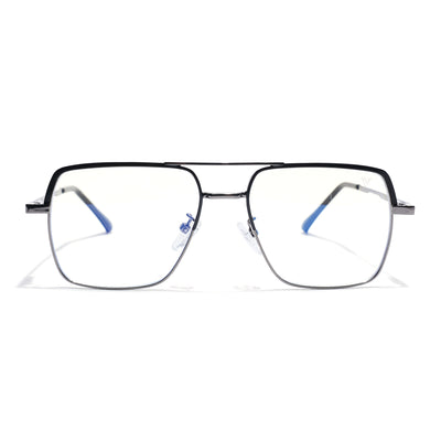 Voyage Grey Wayfarer Clip-On Eyeglasses for Men & Women (CL209FMG8591)