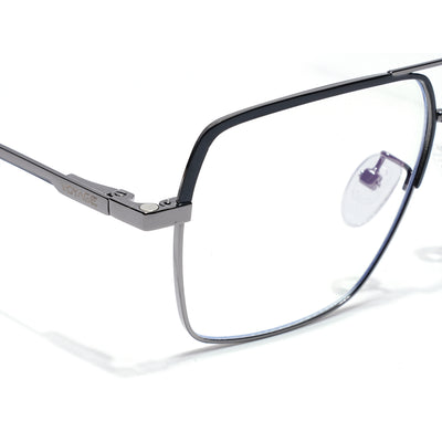 Voyage Grey Wayfarer Clip-On Eyeglasses for Men & Women (CL209FMG8591)