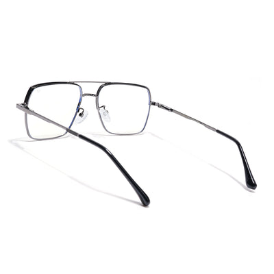 Voyage Grey Wayfarer Clip-On Eyeglasses for Men & Women (CL209FMG8591)