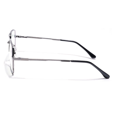 Voyage Grey Wayfarer Clip-On Eyeglasses for Men & Women (CL209FMG8591)
