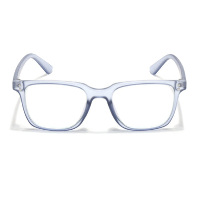 Eyejack Canment Blue Square Eyeglasses for Men & Women (CM1005FCL1762-C7)