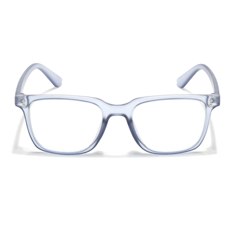 Eyejack Canment Blue Square Eyeglasses for Men & Women (CM1005FCL1762-C7)