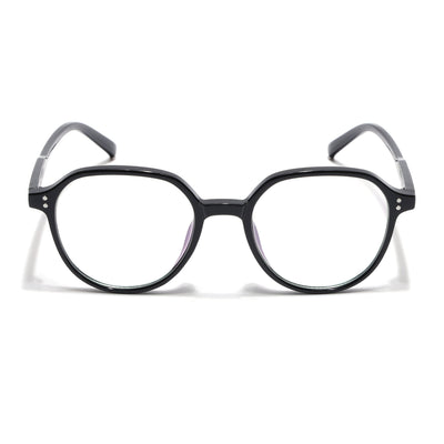 Eyejack Canment Black Round Eyeglasses for Women (CM20011FCL1830-C1)
