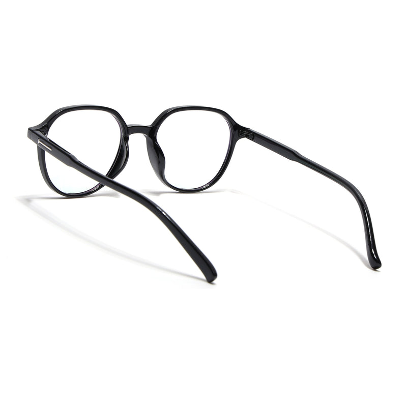 Eyejack Canment Black Round Eyeglasses for Women (CM20011FCL1830-C1)