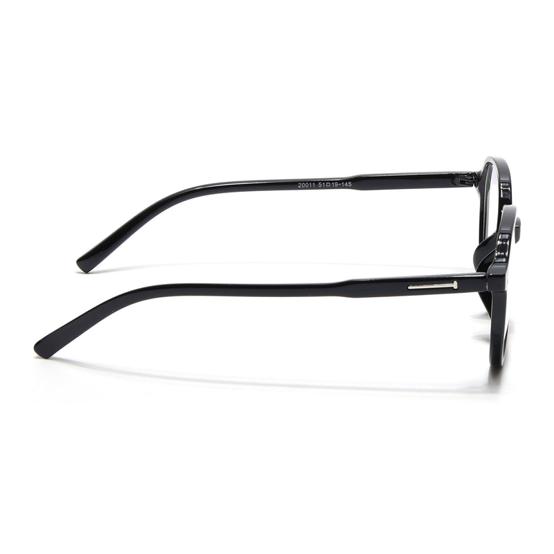 Eyejack Canment Black Round Eyeglasses for Women (CM20011FCL1830-C1)
