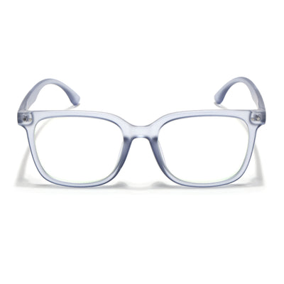 Eyejack Canment Blue Square Eyeglasses for Men & Women (CM20018FCL1844-C7)