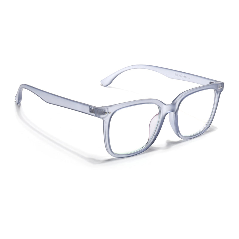 Eyejack Canment Blue Square Eyeglasses for Men & Women (CM20018FCL1844-C7)