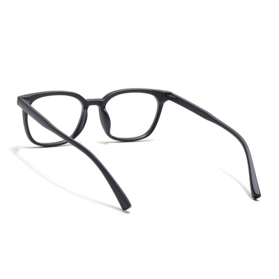 Eyejack Canment Matt Black Square Eyeglasses for Men & Women (CM20019FCL1849-C2)