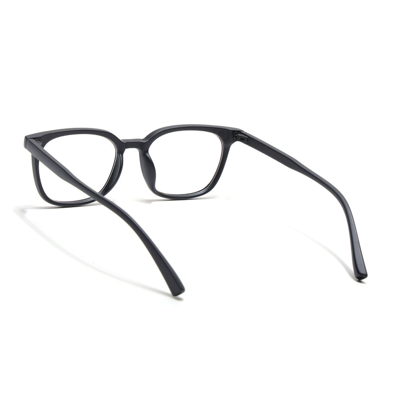 Eyejack Canment Matt Black Square Eyeglasses for Men & Women (CM20019FCL1849-C2)