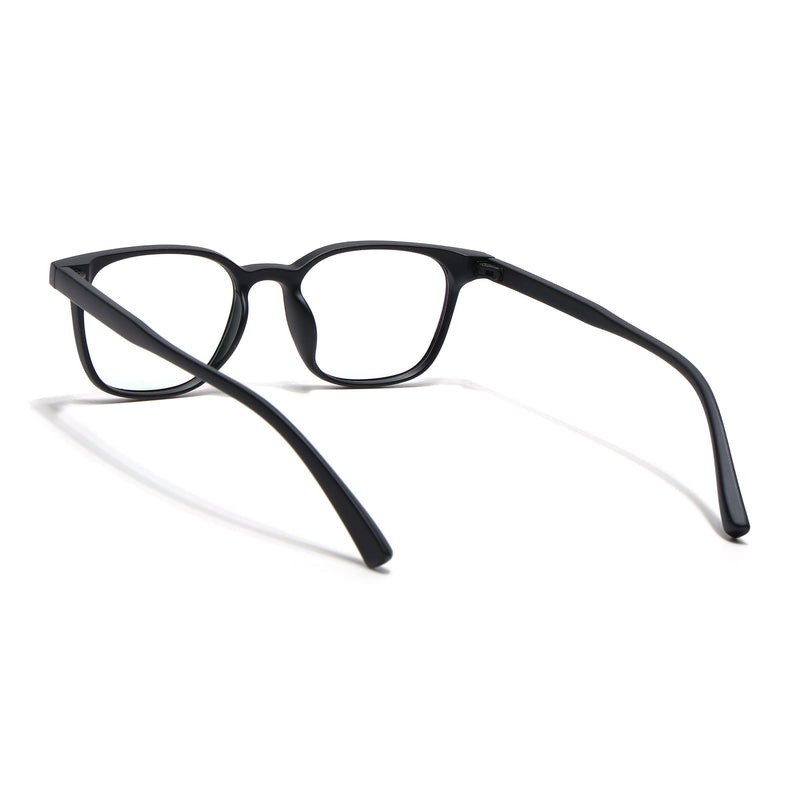 Eyejack Canment Matt Black Square Eyeglasses for Men & Women (CM20020FCL1859-C2)