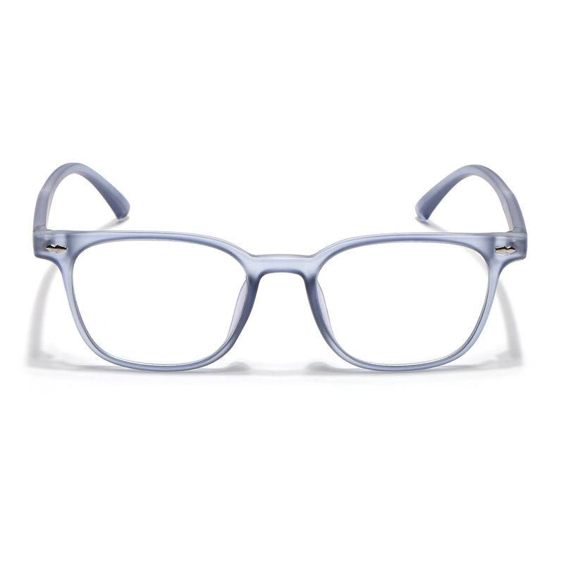 Eyejack Canment Blue Square Eyeglasses for Men & Women (CM20020FCL1864-C7)