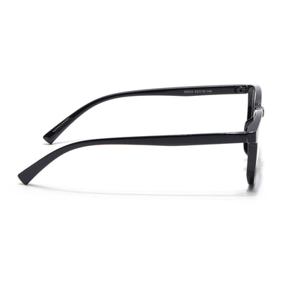 Eyejack Canment Shine Black Square Eyeglasses for Men & Women (CM20024FCL1868-C1)