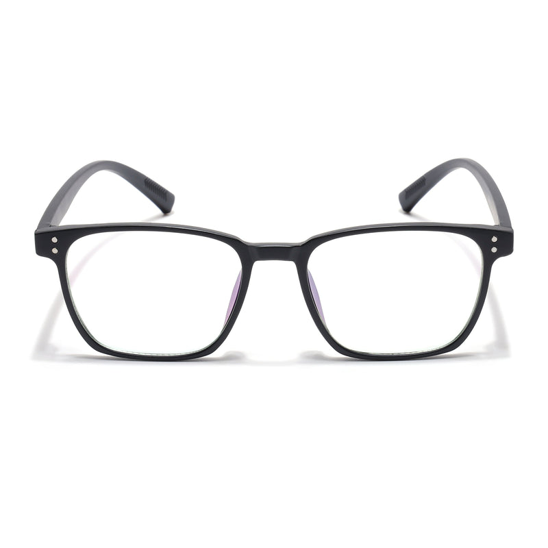 Eyejack Canment Matt Black Square Eyeglasses for Men & Women (CM20024FCL1869-C2)