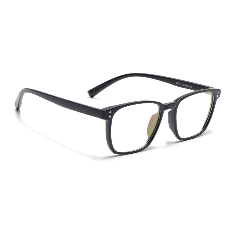 Eyejack Canment Matt Black Square Eyeglasses for Men & Women (CM20024FCL1869-C2)