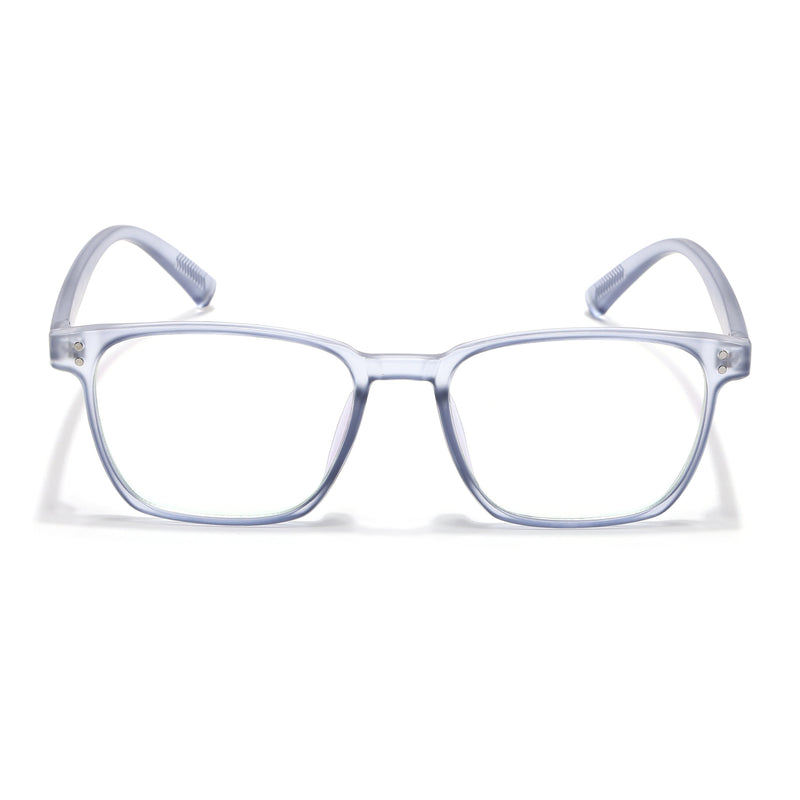 Eyejack Canment Blue Square Eyeglasses for Men & Women (CM20024FCL1874-C7)