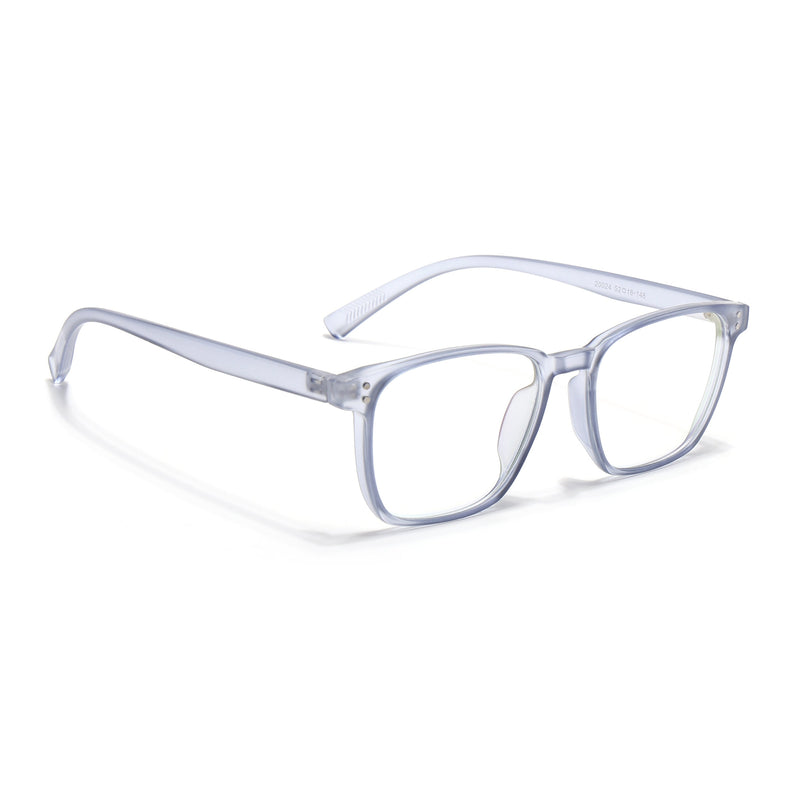 Eyejack Canment Blue Square Eyeglasses for Men & Women (CM20024FCL1874-C7)