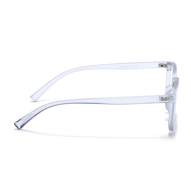 Eyejack Canment Blue Square Eyeglasses for Men & Women (CM20024FCL1874-C7)