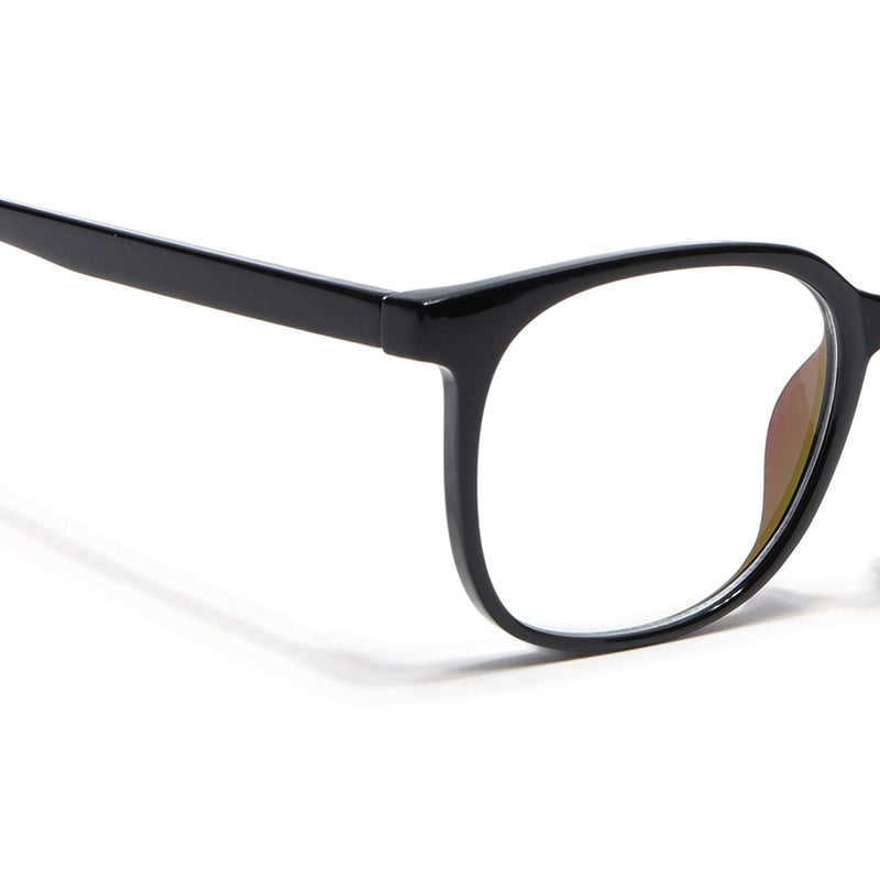 Eyejack Canment Shine Black Round Eyeglasses for Men & Women (CM20030FCL1878-C1)