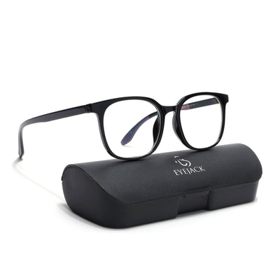 Eyejack Canment Shine Black Round Eyeglasses for Men & Women (CM20030FCL1878-C1)