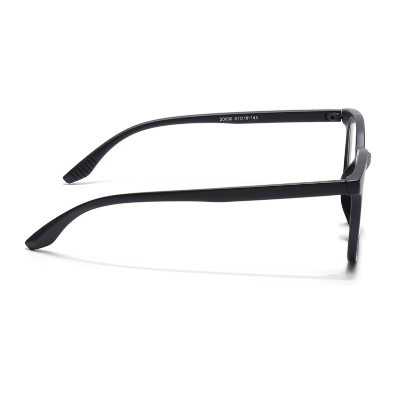 Eyejack Canment Matt Black Round Eyeglasses for Men & Women (CM20030FCL1879-C2)