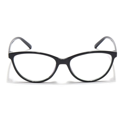 Eyejack Canment Black Cateye Eyeglasses for Women (CM2363FCL1766-C1)