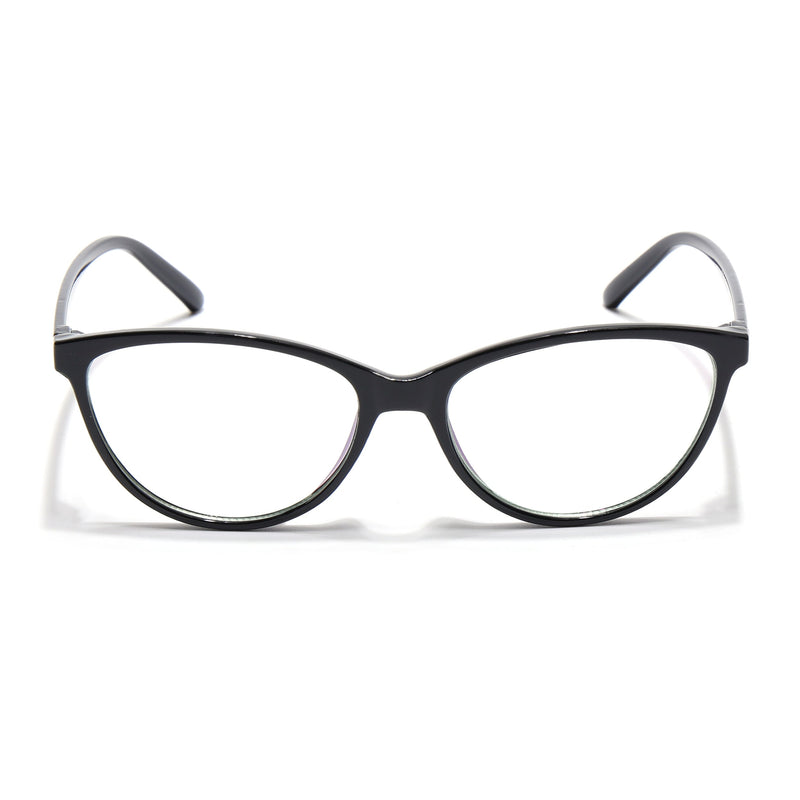Eyejack Canment Black Cateye Eyeglasses for Women (CM2363FCL1766-C1)