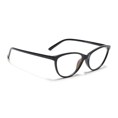 Eyejack Canment Black Cateye Eyeglasses for Women (CM2363FCL1766-C1)