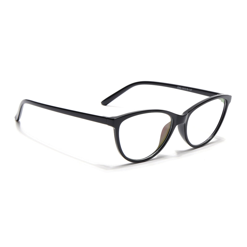 Eyejack Canment Black Cateye Eyeglasses for Women (CM2363FCL1766-C1)