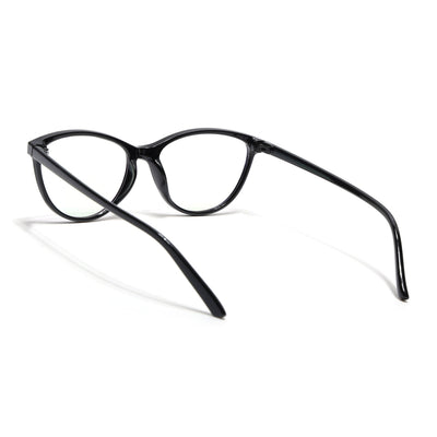 Eyejack Canment Black Cateye Eyeglasses for Women (CM2363FCL1766-C1)