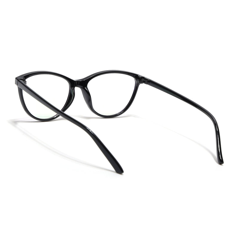 Eyejack Canment Black Cateye Eyeglasses for Women (CM2363FCL1766-C1)