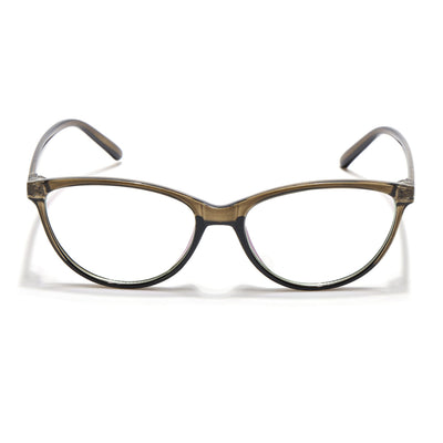 Eyejack Canment Olive Cateye Eyeglasses for Women (CM2363FCL1768-C3)