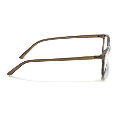 Eyejack Canment Olive Cateye Eyeglasses for Women (CM2363FCL1768-C3)