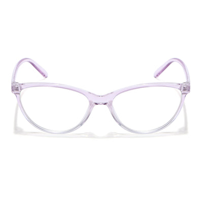 Eyejack Canment Light Purple Cateye Eyeglasses for Women (CM2363FCL1771-C6)