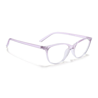 Eyejack Canment Light Purple Cateye Eyeglasses for Women (CM2363FCL1771-C6)