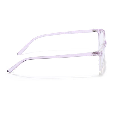 Eyejack Canment Light Purple Cateye Eyeglasses for Women (CM2363FCL1771-C6)