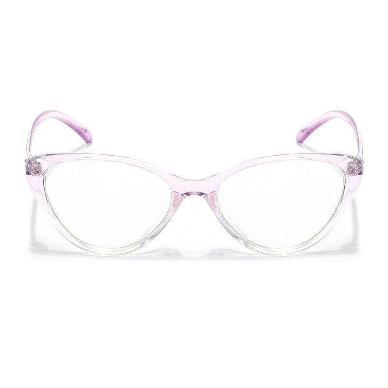 Eyejack Canment Light Purple Cateye Eyeglasses for Women (CM2383FCL1779-C6)