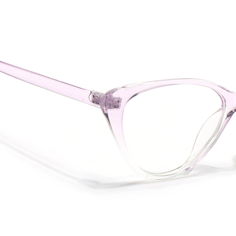 Eyejack Canment Light Purple Cateye Eyeglasses for Women (CM2383FCL1779-C6)