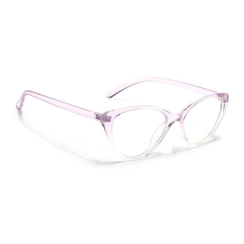 Eyejack Canment Light Purple Cateye Eyeglasses for Women (CM2383FCL1779-C6)