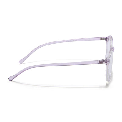 Eyejack Canment Light Purple Round Eyeglasses for Women (CM2439FCL1787-C6)