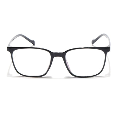Eyejack Canment Shine Black Square Eyeglasses for Men & Women (CM2475FCL1790-C1)