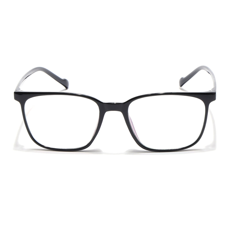 Eyejack Canment Shine Black Square Eyeglasses for Men & Women (CM2475FCL1790-C1)