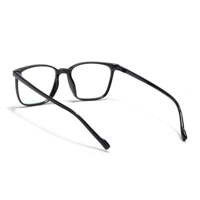 Eyejack Canment Shine Black Square Eyeglasses for Men & Women (CM2475FCL1790-C1)