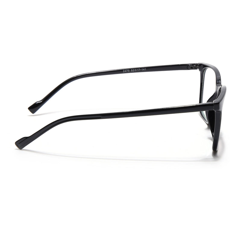 Eyejack Canment Shine Black Square Eyeglasses for Men & Women (CM2475FCL1790-C1)