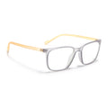 Eyejack Canment Grey Square Eyeglasses for Men & Women (CM2475FCL1793-C4)